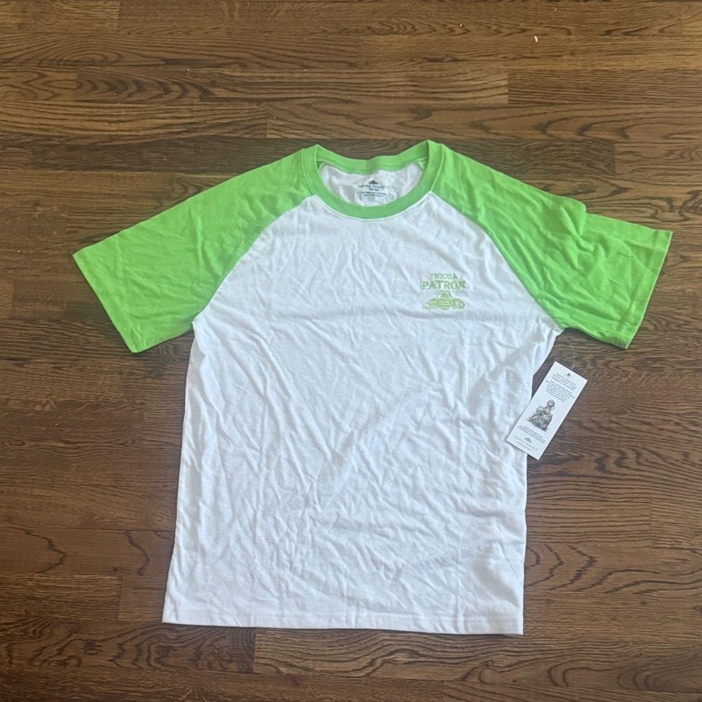 Green and White Patron Raglan Shirt